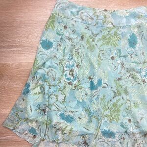 🖤5/$40!! Floral A-Line Skirt - Blue and Green. Size medium.